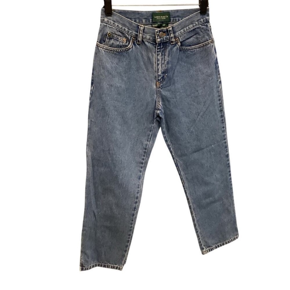 Lauren Ralph Lauren Light Blue Cropped Straight Jeans